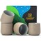 TEANAGOO Japanese Tea Cups, Chinese Tea Cup, 7.2Oz / 205 Ml, Ceramic Tea Cup for Adults, Ceramic Cups no Handles, Japanese Cups, Asian Matcha Cup, Darker Grey, 4 Pcs/Box, H4